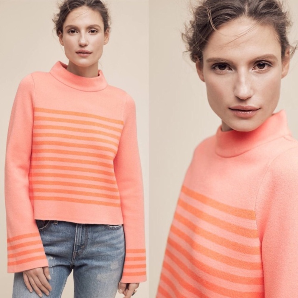 Moth Structured Striped Top